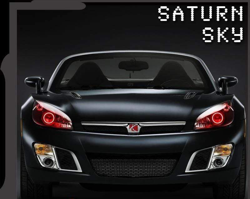 2007-2009 Saturn Sky Multicolor Halo Kit - RGB Halo Kits Multicolor Flow Series Color Chasing RGBWA LED headlight kit Colorshift Oracle Lighting Trendz OneUpLighting Morimoto theretrofitsource AutoLEDTech Diode Dynamics