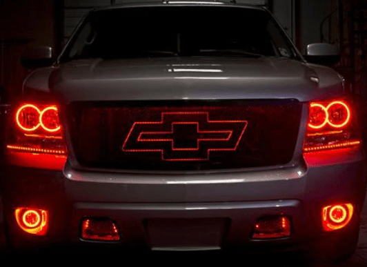 2007-2014 Chevrolet Avalanche Multicolor Halo Kit - RGB Halo Kits Multicolor Flow Series Color Chasing RGBWA LED headlight kit Colorshift Oracle Lighting Trendz OneUpLighting Morimoto theretrofitsource AutoLEDTech Diode Dynamics