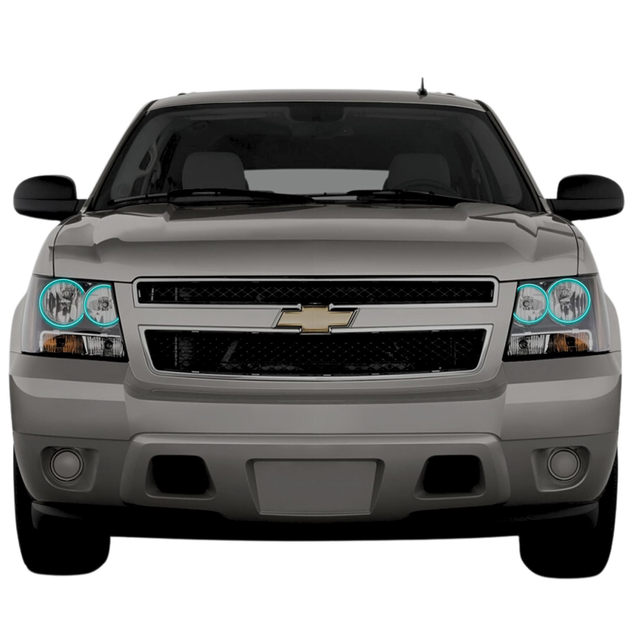 2007-2014 Chevrolet Avalanche Multicolor Halo Kit - RGB Halo Kits Multicolor Flow Series Color Chasing RGBWA LED headlight kit Colorshift Oracle Lighting Trendz OneUpLighting Morimoto theretrofitsource AutoLEDTech Diode Dynamics