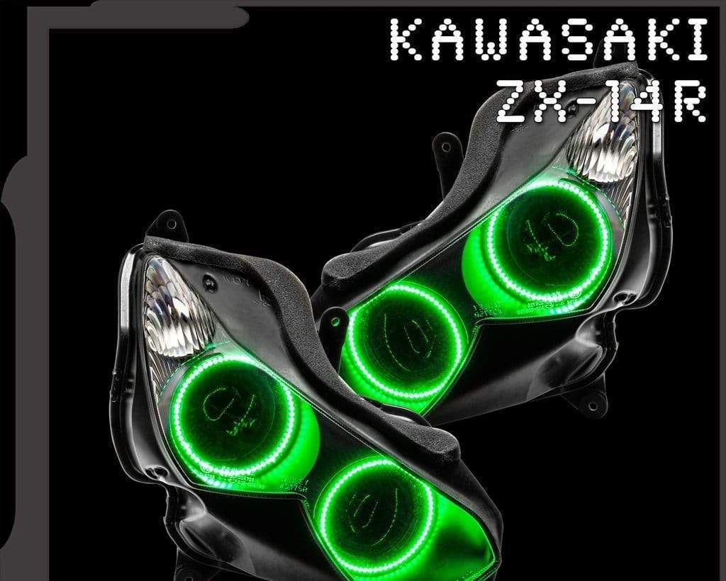 RGB Halo Kits Halo Kits 2007-2015 Kawasaki ZX-14R Motorcycle Halo Kit