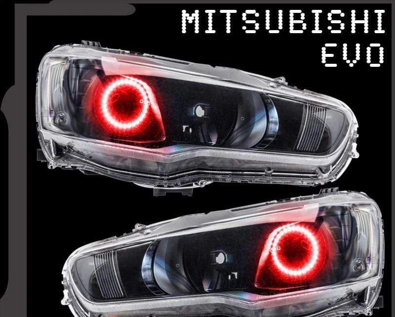 RGB Halo Kits Halo Kits 2008-2016  Mitsubishi Evo Halo Kit- Projector/HID