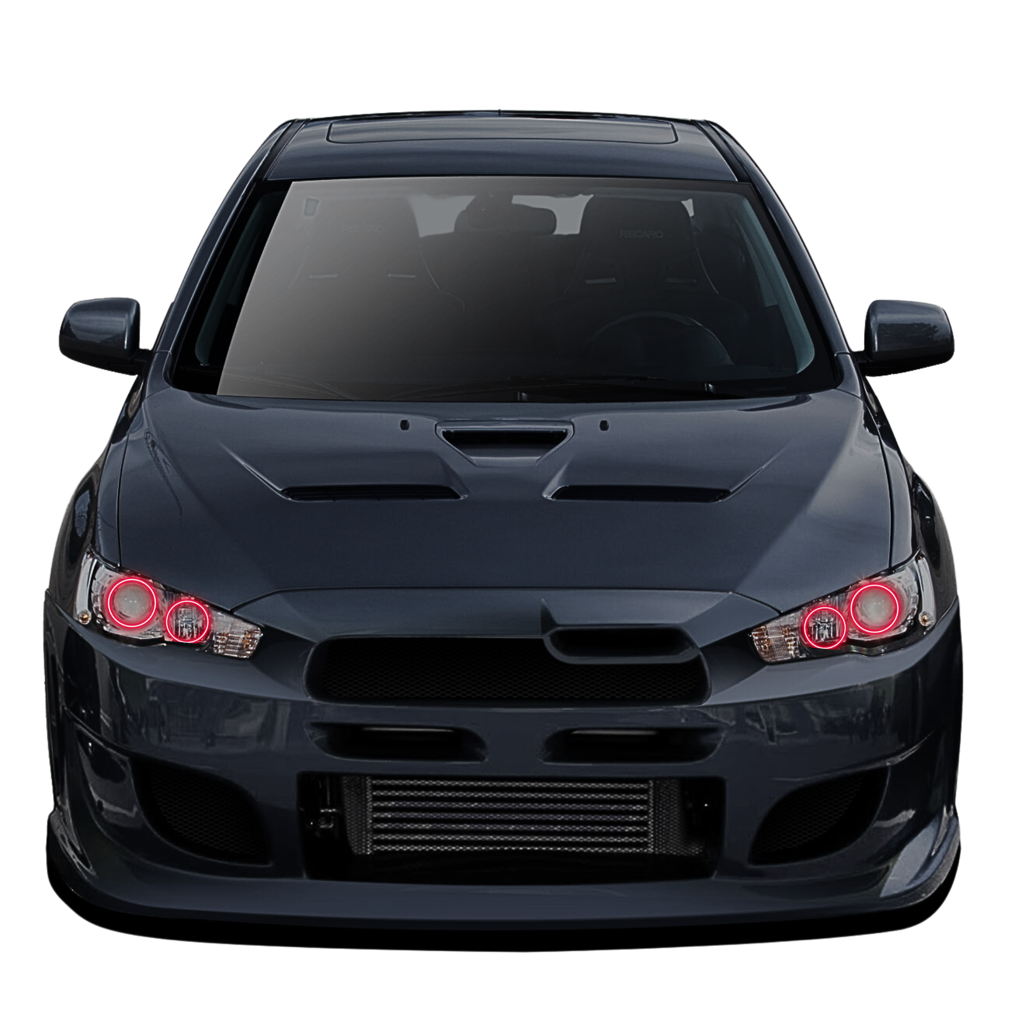 2008-2016 Mitsubishi Lancer/Evo Multicolor Halo Kit- Non Projector/HID - RGB Halo Kits Multicolor Flow Series Color Chasing RGBWA LED headlight kit Colorshift Oracle Lighting Trendz OneUpLighting Morimoto theretrofitsource AutoLEDTech Diode Dynamics