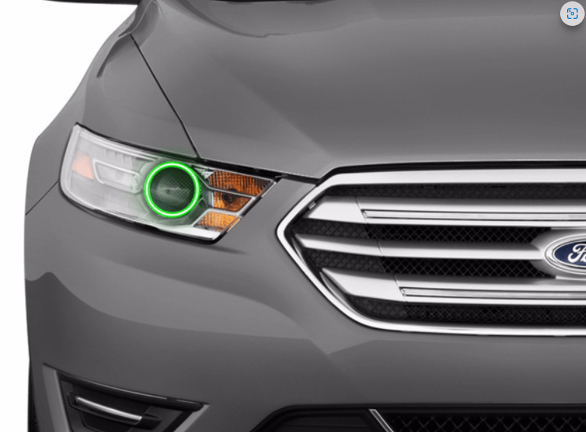 2010-2012 Ford Taurus Multicolor Halo Kit - RGB Halo Kits Multicolor Flow Series Color Chasing RGBWA LED headlight kit Colorshift Oracle Lighting Trendz OneUpLighting Morimoto theretrofitsource AutoLEDTech Diode Dynamics