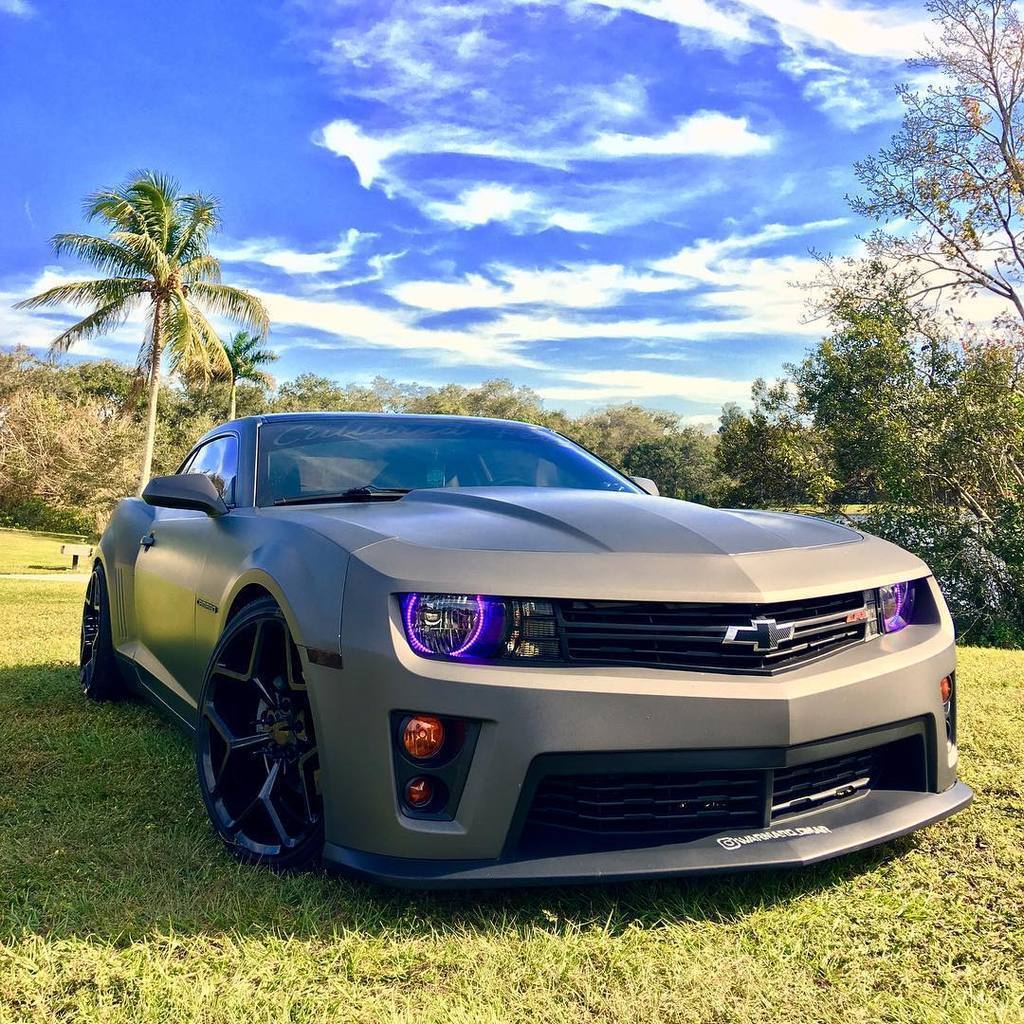 2010-2013 Chevrolet Camaro Headlight Multicolor Halo Kit - RGB Halo Kits Multicolor Flow Series Color Chasing RGBWA LED headlight kit Colorshift Oracle Lighting Trendz OneUpLighting Morimoto theretrofitsource AutoLEDTech Diode Dynamics