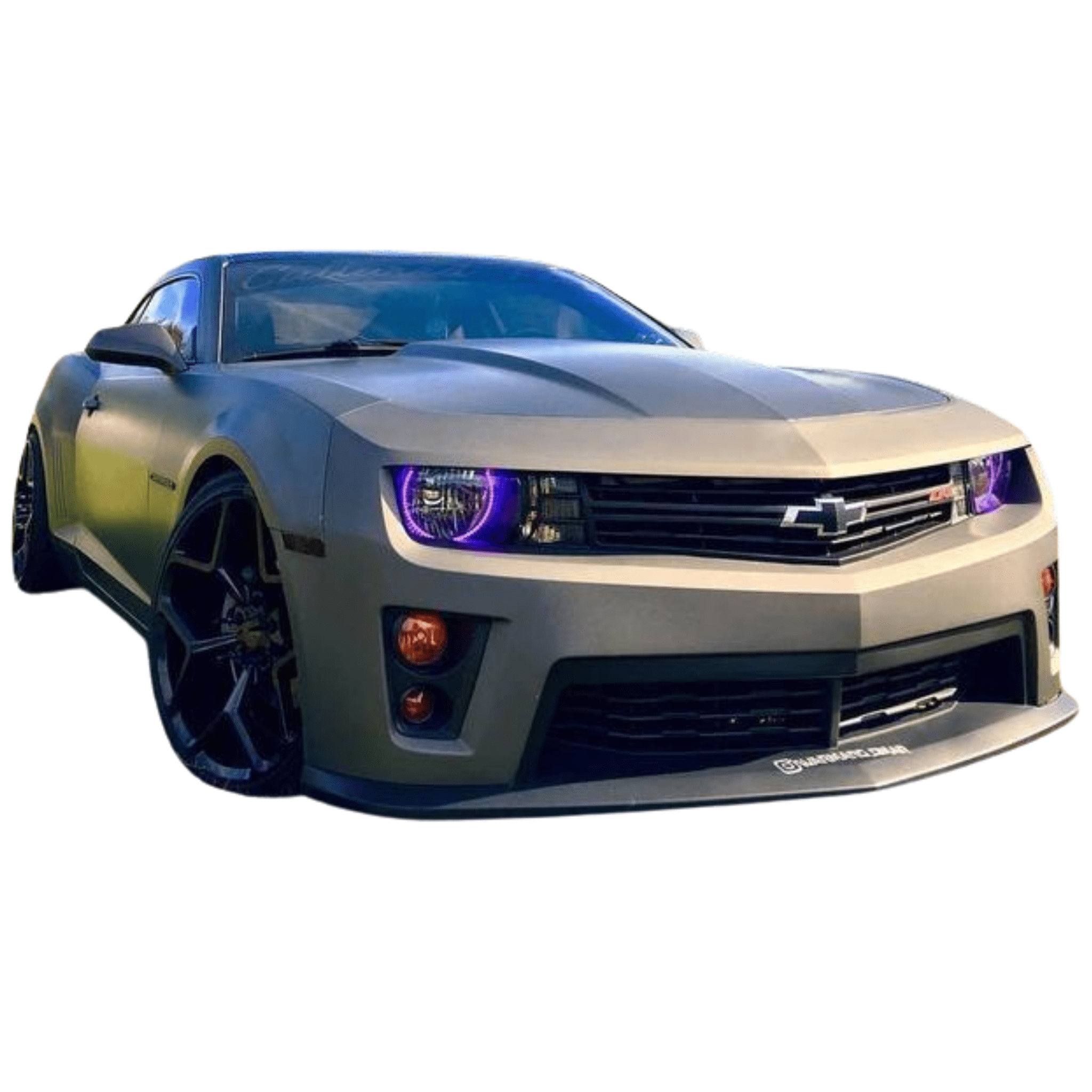 2010-2013 Chevrolet Camaro Headlight Multicolor Halo Kit - RGB Halo Kits Multicolor Flow Series Color Chasing RGBWA LED headlight kit Colorshift Oracle Lighting Trendz OneUpLighting Morimoto theretrofitsource AutoLEDTech Diode Dynamics