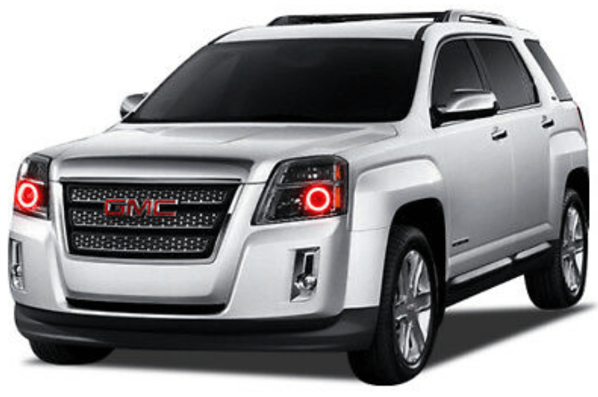 2010-2016 GMC Terrain Multicolor Halo Kit - RGB Halo Kits Multicolor Flow Series Color Chasing RGBWA LED headlight kit Colorshift Oracle Lighting Trendz OneUpLighting Morimoto theretrofitsource AutoLEDTech Diode Dynamics