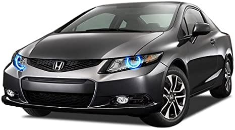 2012-2013 Honda Civic Coupe Multicolor Halo Kit - RGB Halo Kits Multicolor Flow Series Color Chasing RGBWA LED headlight kit Colorshift Oracle Lighting Trendz OneUpLighting Morimoto theretrofitsource AutoLEDTech Diode Dynamics