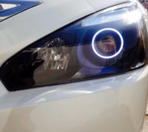 2013-2018 Nissan Altima Multicolor Halo Kit - RGB Halo Kits Multicolor Flow Series Color Chasing RGBWA LED headlight kit Oracle Lighting Trendz OneUpLighting Morimoto theretrofitsource AutoLEDTech Diode Dynamics