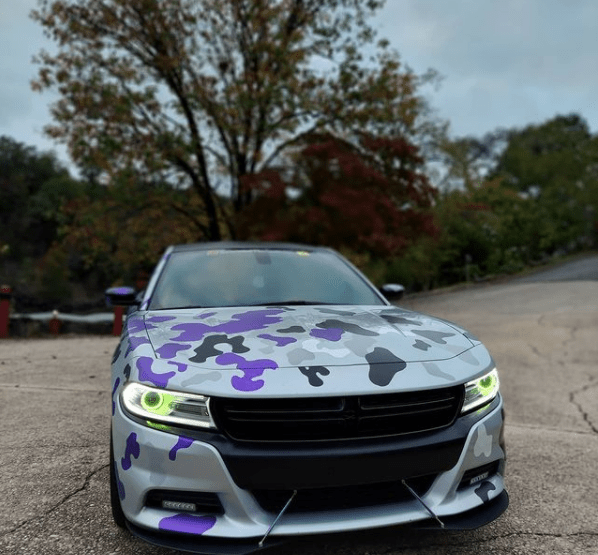 2015-2023 Dodge Charger Multicolor Halo Kit - RGB Halo Kits Multicolor Flow Series Color Chasing RGBWA LED headlight kit Oracle Lighting Trendz OneUpLighting Morimoto theretrofitsource AutoLEDTech Diode Dynamics