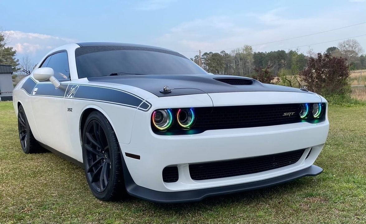 RGB Halo Kits Halo Kits 2015-2022 Dodge Challenger Headlight Halo Kit