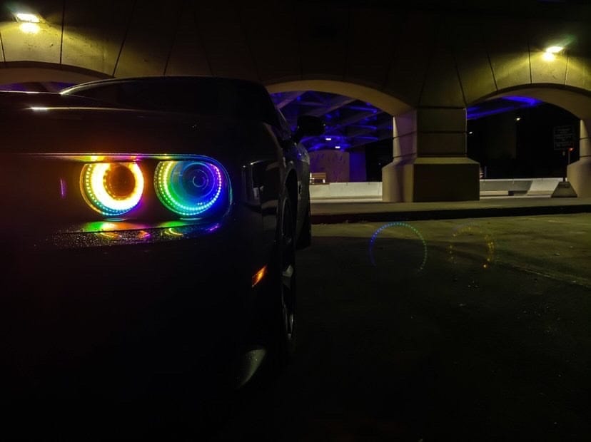 RGB Halo Kits Halo Kits 2015-2022 Dodge Challenger Headlight Halo Kit