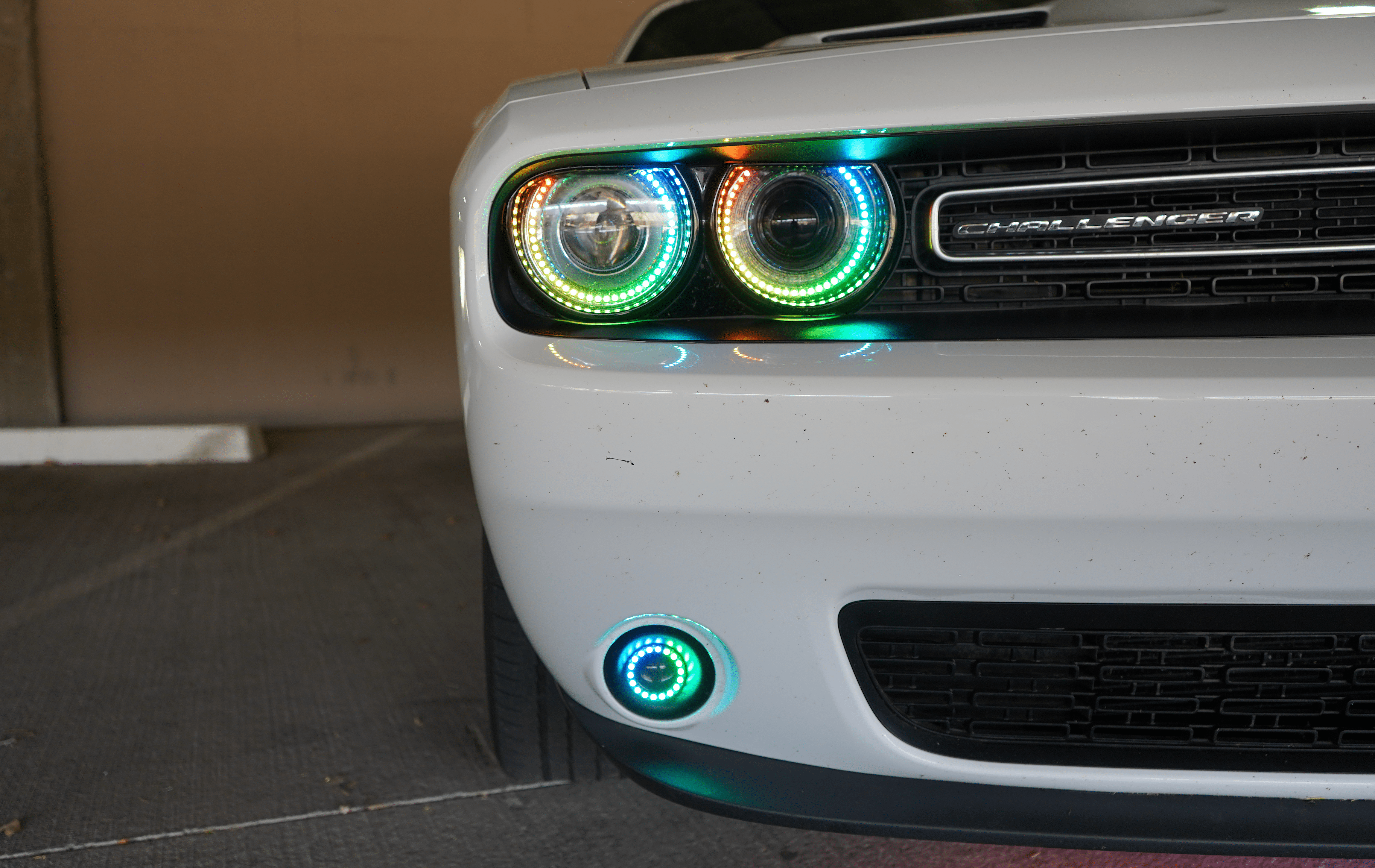 RGB Halo Kits Halo Kits 2015-2022 Dodge Challenger Headlight Halo Kit