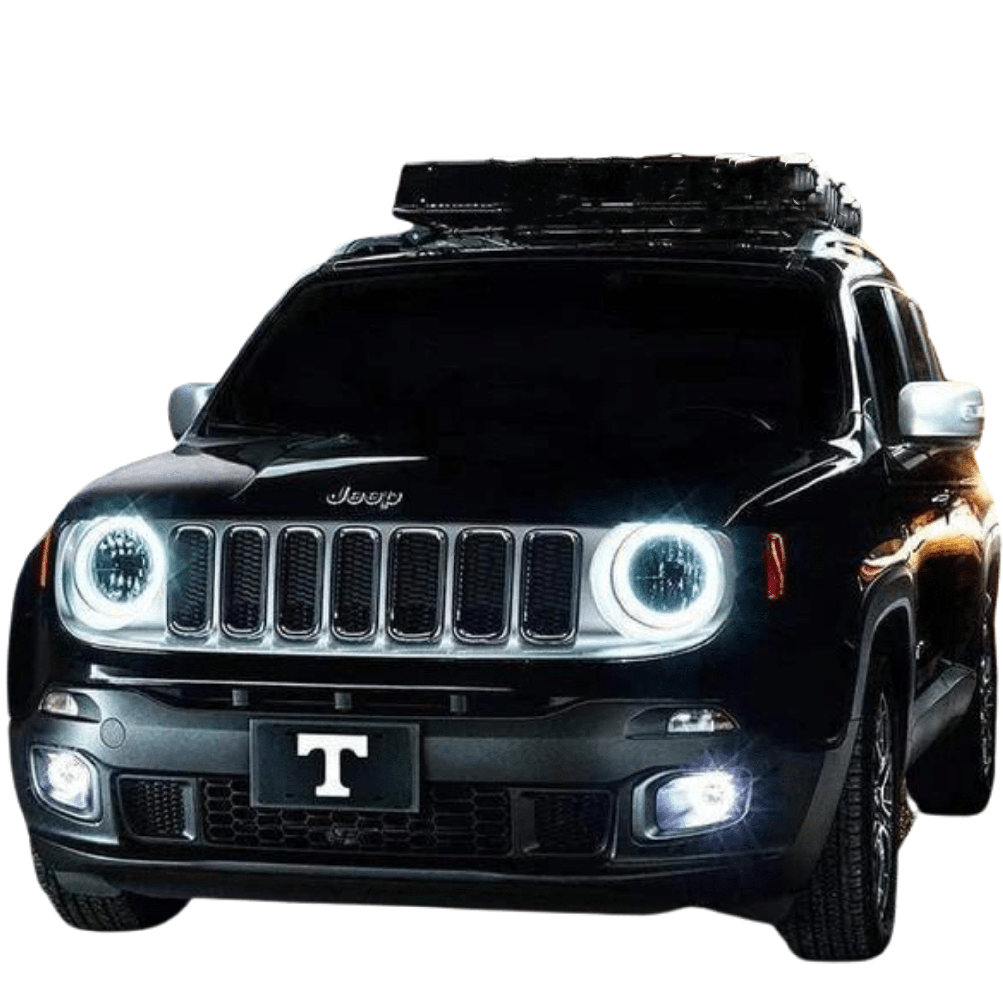 2015-2022 Jeep Renegade Multicolor Halo Kit - RGB Halo Kits Multicolor Flow Series Color Chasing RGBWA LED headlight kit Oracle Lighting Trendz OneUpLighting Morimoto theretrofitsource AutoLEDTech Diode Dynamics