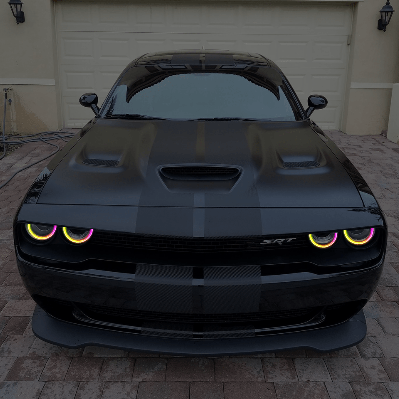 RGB Halo Kits Halo Kits 2015+ Dodge Challenger Waterproof External Mount Halo Kit