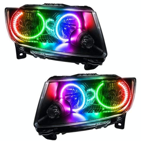 RGB Halo Kits Halo Kits Flow/ Color Chasing / Bluetooth Controller 2011-2013 Jeep Grand Cherokee Halo Kit