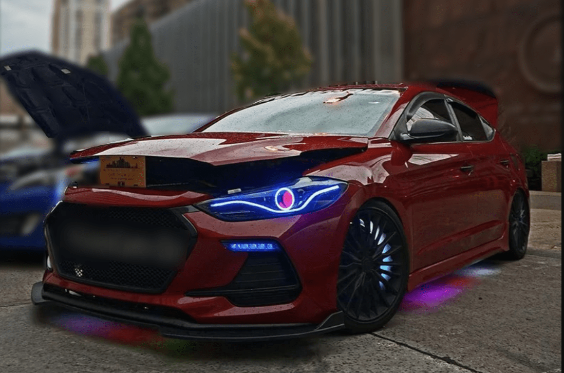 RGB Halo Kits Halo Kits Hyundai 2017-2018 Elantra Sport Halo Kit