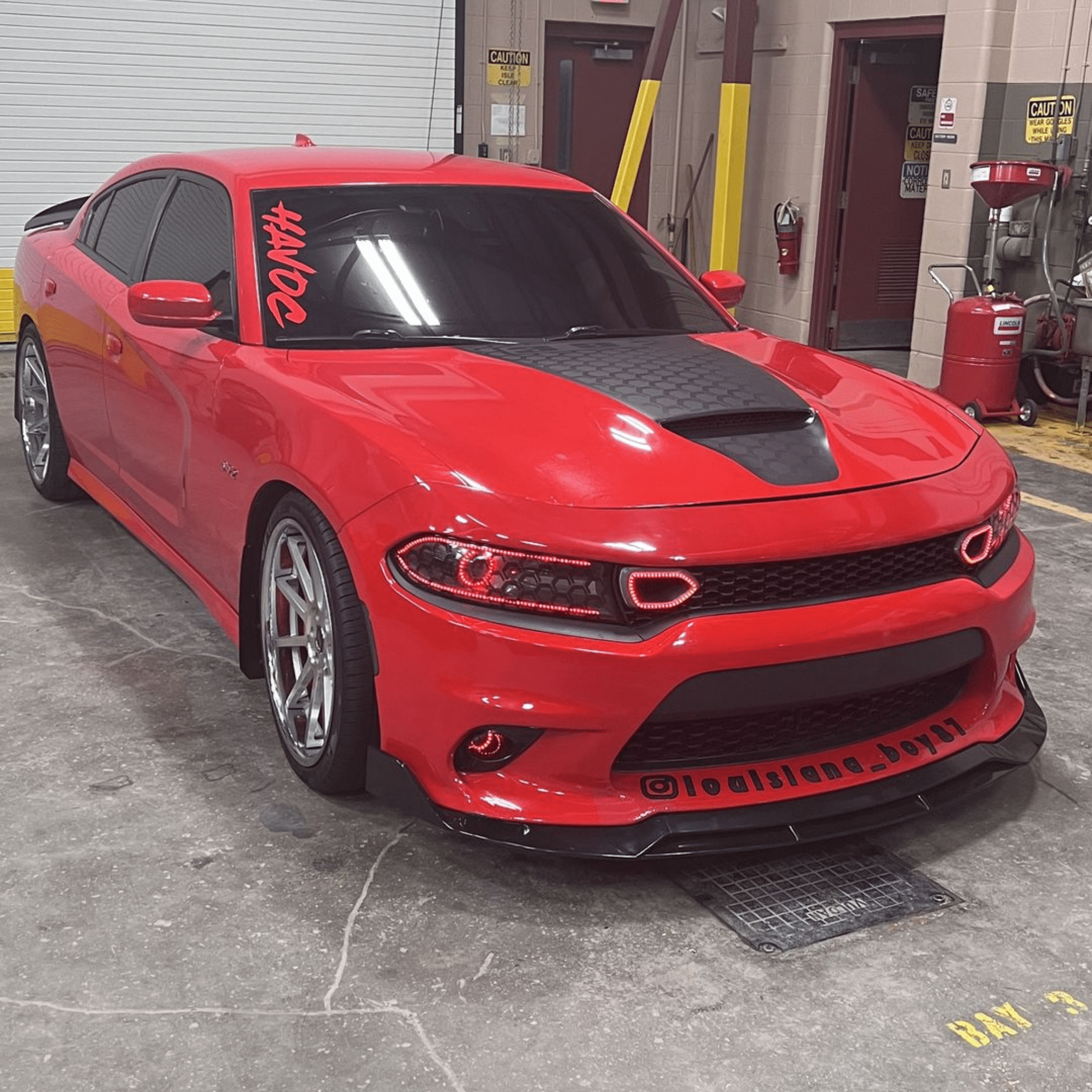 2019+ Dodge Charger Snorkel Air Intake Multicolor Halo Kit - RGB Halo Kits Multicolor Flow Series Color Chasing RGBWA LED headlight kit Oracle Lighting Trendz OneUpLighting Morimoto theretrofitsource AutoLEDTech Diode Dynamics