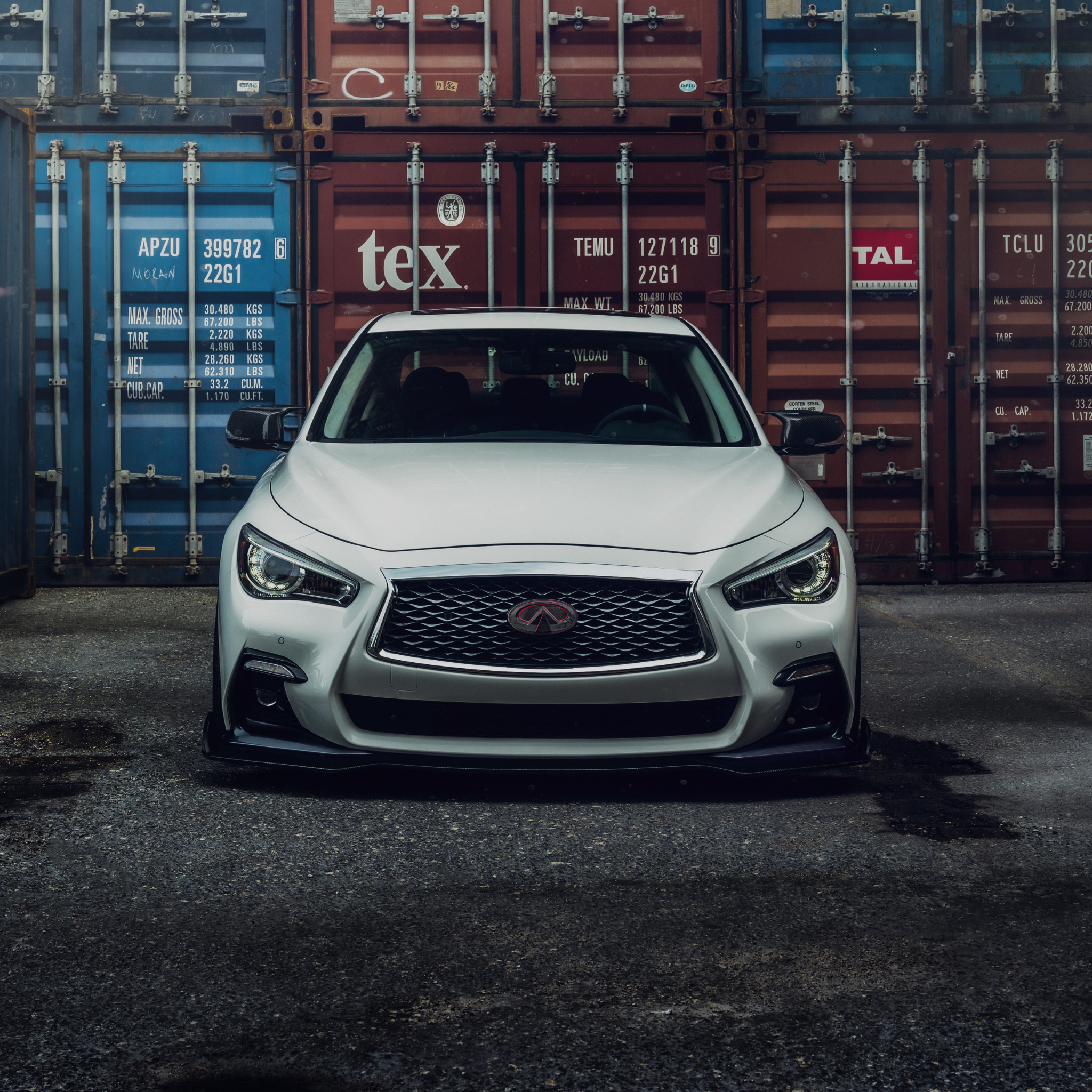 2014-2018 Infiniti Q50 RGB Illuminated LED emblem - RGB Halo Kits Multicolor Flow Series Color Chasing RGBWA LED headlight kit Oracle Lighting Trendz OneUpLighting Morimoto theretrofitsource AutoLEDTech Diode Dynamics