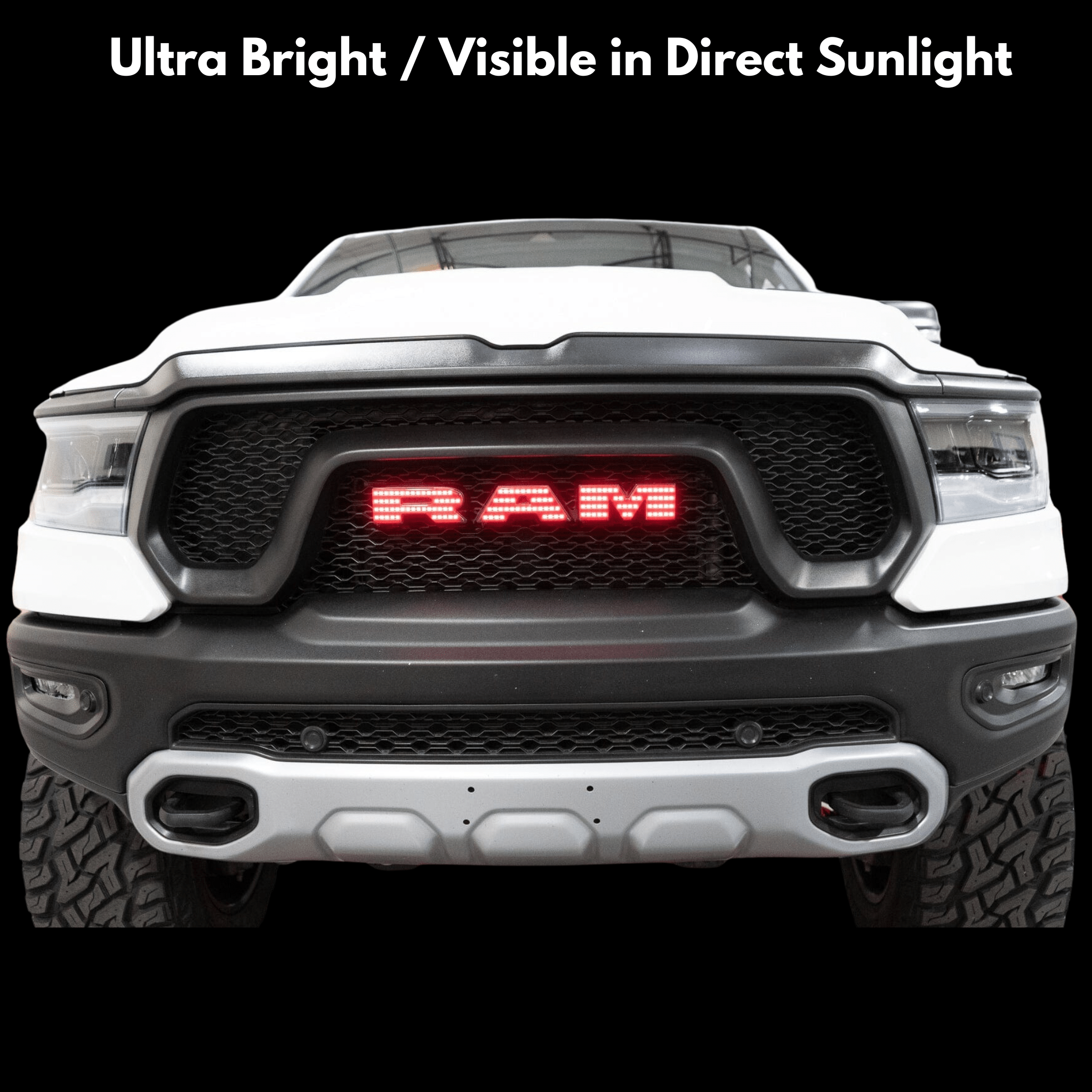 2019-2023 Ram Multicolor Illuminated LED Emblem 2.0 - RGB Halo Kits Multicolor Flow Series Color Chasing RGBWA LED headlight kit Oracle Lighting Trendz OneUpLighting Morimoto theretrofitsource AutoLEDTech Diode Dynamics