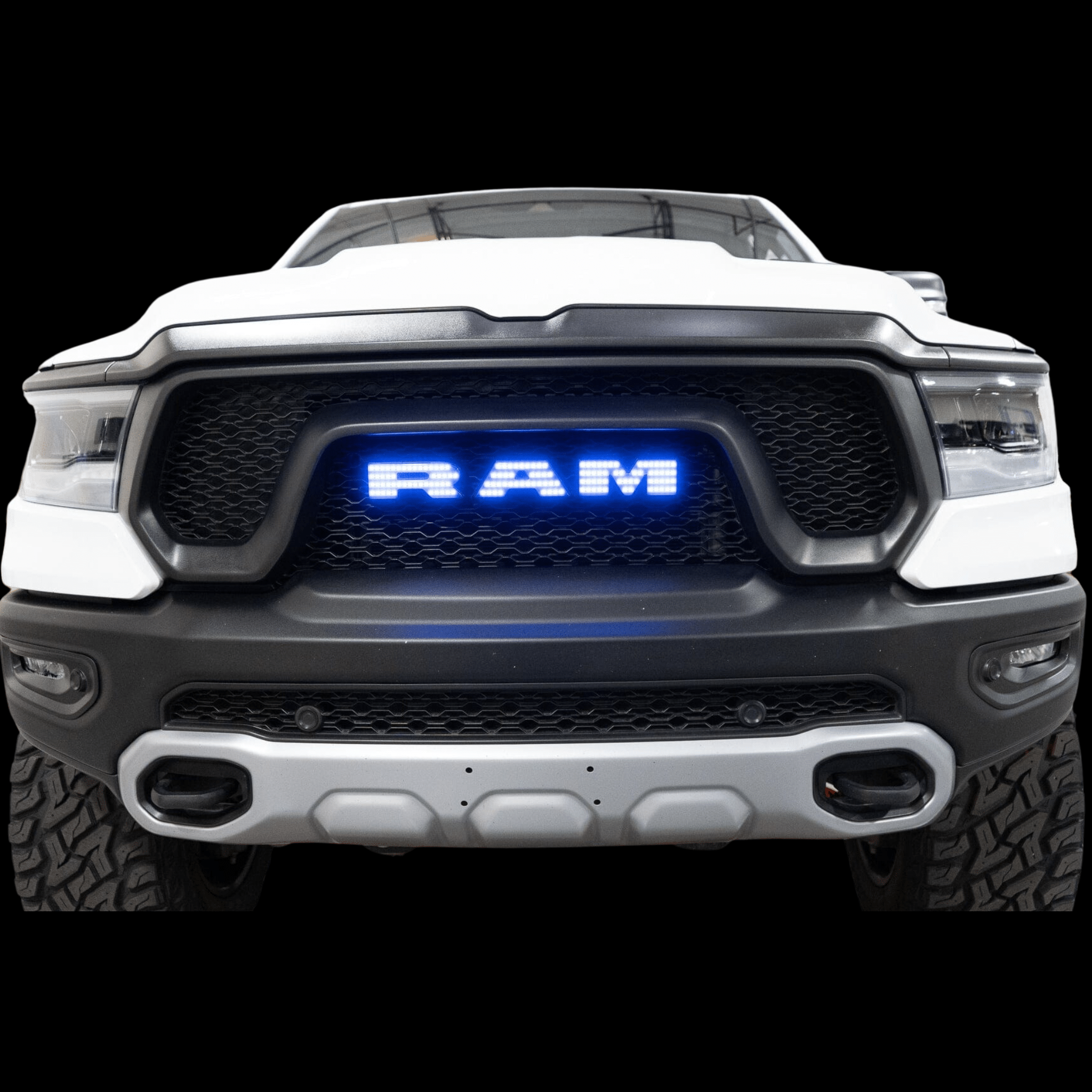 2019-2023 Ram Multicolor Illuminated LED Emblem 2.0 - RGB Halo Kits Multicolor Flow Series Color Chasing RGBWA LED headlight kit Oracle Lighting Trendz OneUpLighting Morimoto theretrofitsource AutoLEDTech Diode Dynamics