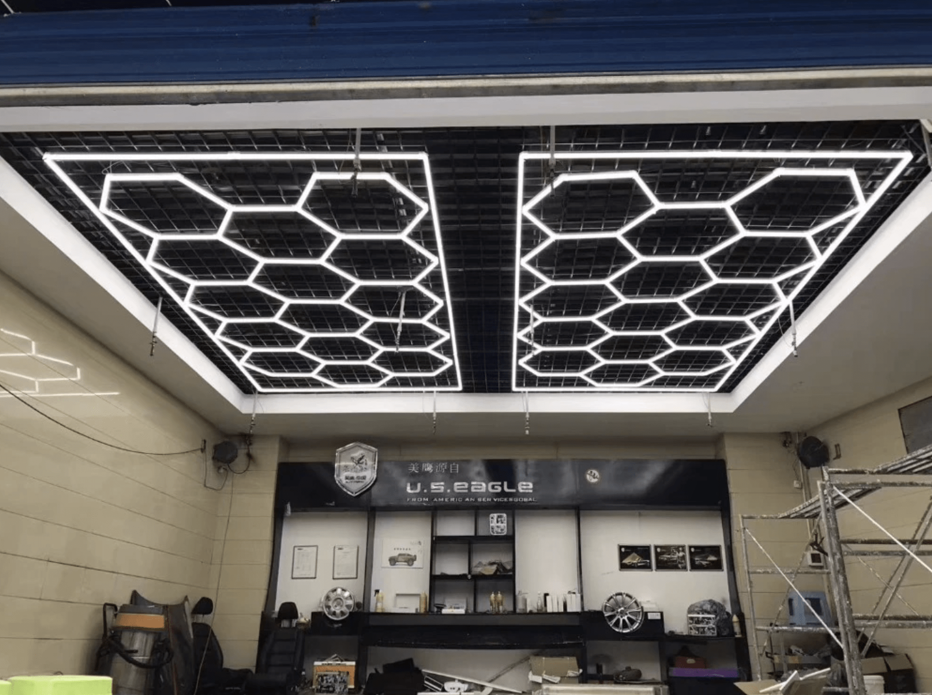 RGB Halo Kits LED Hexagon Garage Lighting Kit