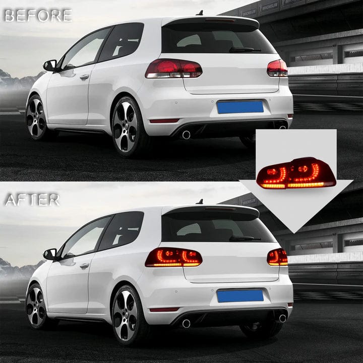 RGB Halo Kits Led Tail Lights 2010-2013 VOLKSWAGEN GOLF 6 MK6 Tail Lights