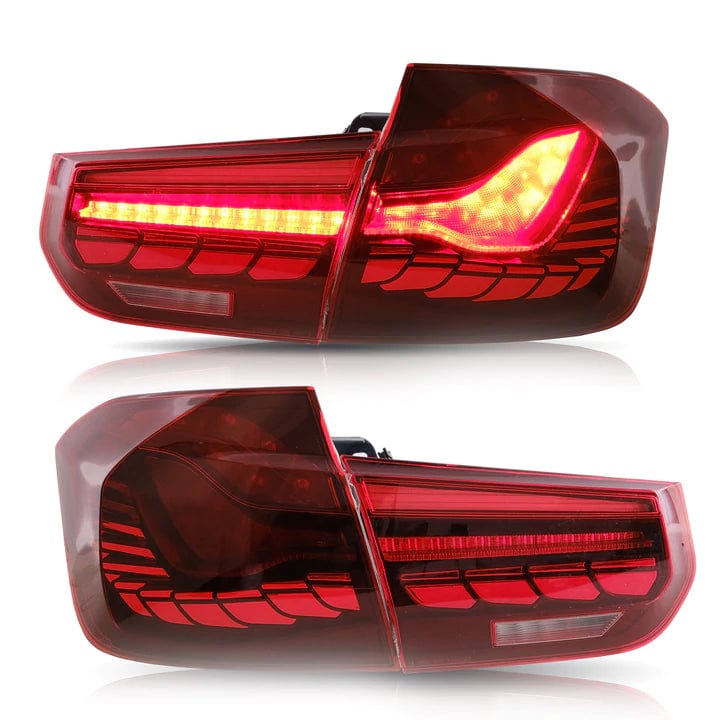 RGB Halo Kits Led Tail Lights Red 2013 - 2018 BMW 3 SERIES F30 F80 SEDAN Tail lights