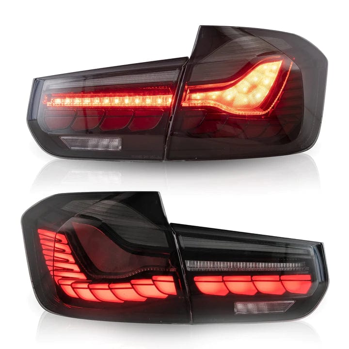 RGB Halo Kits Led Tail Lights Smoked 2013 - 2018 BMW 3 SERIES F30 F80 SEDAN Tail lights