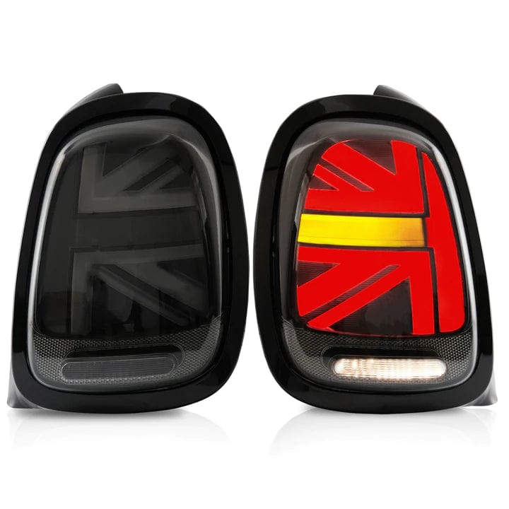 RGB Halo Kits Led Tail Lights Smoked Black frame 2014-2020 BMW MINI COOPER F55 F56 F57 Tail lights