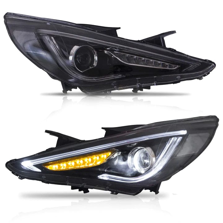 RGB Halo Kits Prebuilt Headlights 2011-2014 HYUNDAI SONATA