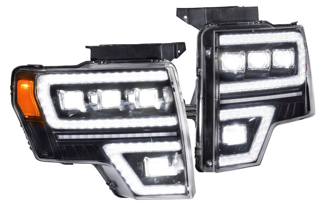 theretrofitsource Prebuilt Headlights FORD F-150 (09-14): GTR CARBIDE LED HEADLIGHTS