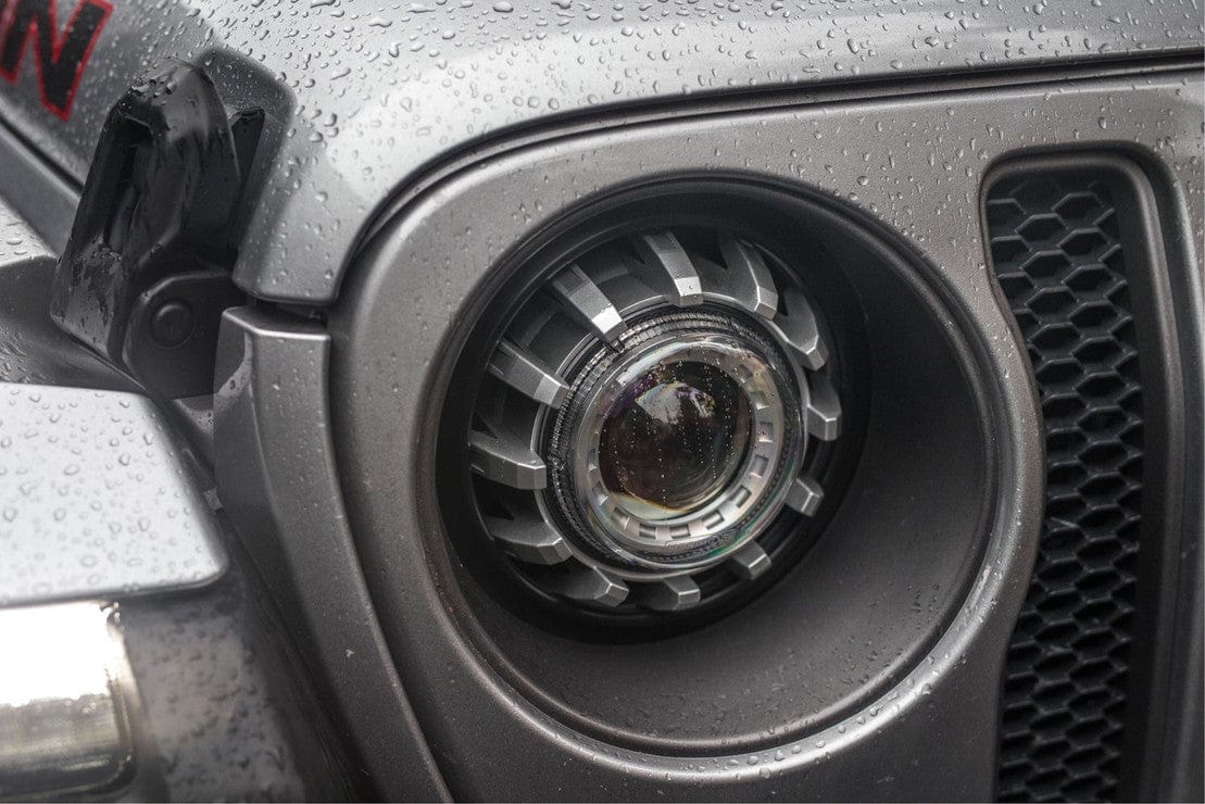 theretrofitsource Prebuilt Headlights JEEP WRANGLER JL (18+): 7IN LED HEADLIGHT ADAPTERS